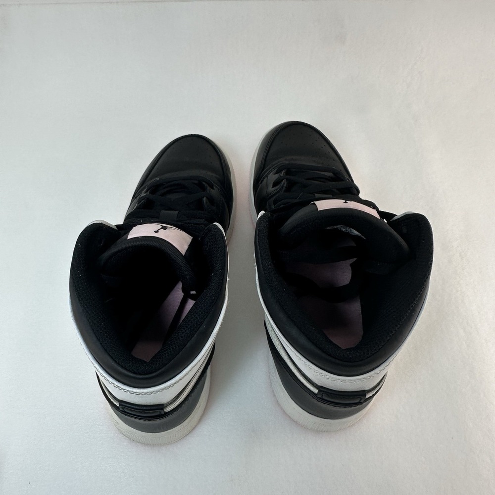 Air Jordan 1 Mid GS 5Y Black White Arctic Punch Pink 555112-061 Sneakers - Picture 8 of 16